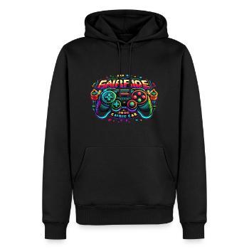 Arcade gaming Controller neon - Männer Premium Bio Hoodie - Schwarz - Vorne - Nico (187cm)