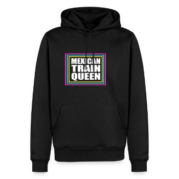 Domino Mexican Train - Männer Premium Bio Hoodie - Schwarz - Vorne - Nico (187cm)