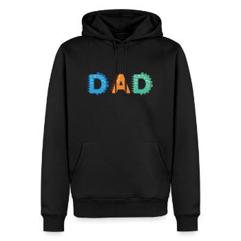 Papa du monstre d’anniversaire 1er anniversaire Famille - Sweat à capuche Premium bio Homme - noir - Devant - Nico (187cm)