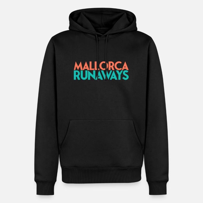 mallorca runaways - Männer Premium Bio Hoodie - Schwarz