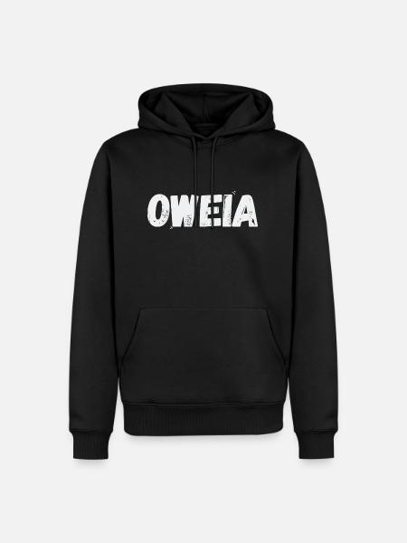 Oweia - Männer Premium Bio Hoodie - Schwarz