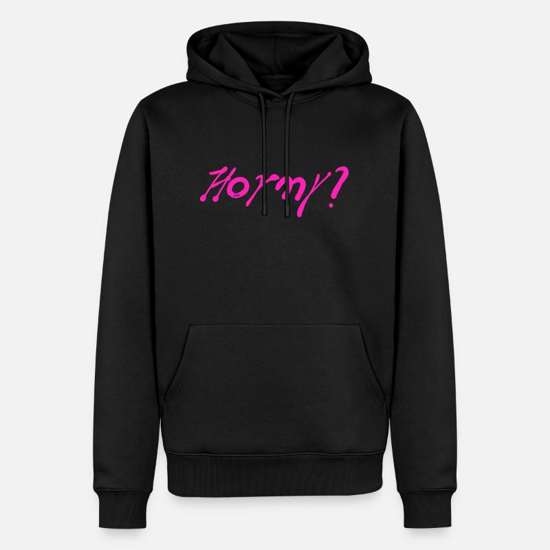 Corné - Sweat à capuche Premium bio Homme - noir