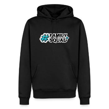 Family Squad – Together, We’re Stronger - Männer Premium Bio Hoodie - Schwarz - Vorne - Nico (187cm)
