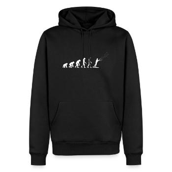 Evolution Kiteboard kite kite surf Retro - Männer Premium Bio Hoodie - Schwarz - Vorne - Nico (187cm)