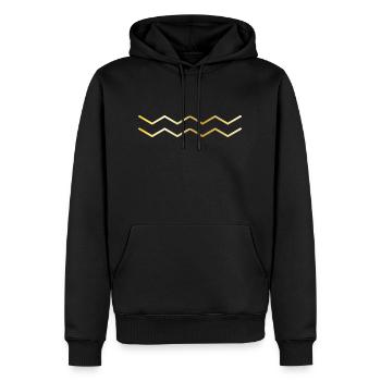 Rune Symbol Geschenk Ornament ethnisch Spirit Art - Männer Premium Bio Hoodie - Schwarz - Vorne - Nico (187cm)
