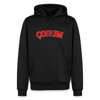 Çorum türkei - Männer Premium Bio Hoodie - Schwarz - Vorne - Nico (187cm)