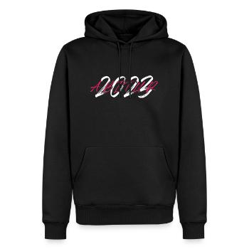 Abitur 2023 Abi Shirt Geschenk - Männer Premium Bio Hoodie - Schwarz - Vorne - Nico (187cm)