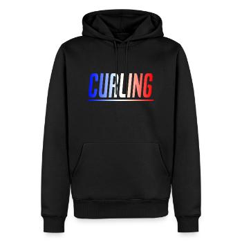 CURLING GIFT SPORT FRANCE - Men’s Premium Organic Hoodie - black - Front - Nico (187cm)