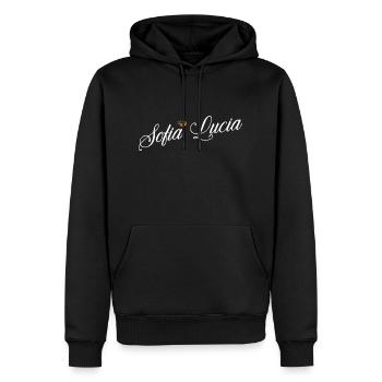 Sofia Name für Frauen Kinder Kleinkinder - Sofia Custom - Männer Premium Bio Hoodie - Schwarz - Vorne - Nico (187cm)