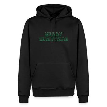 MERRY CHRISTMAS - Sweat à capuche Premium bio Homme - noir - Devant - Nico (187cm)