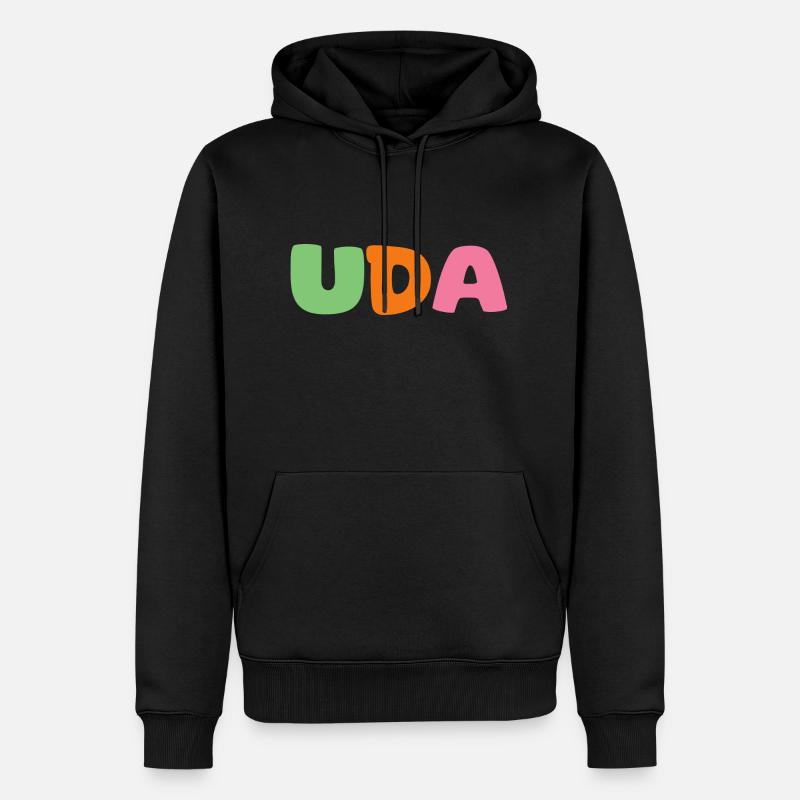 Nom - Uda - Sweat à capuche Premium bio Homme - noir