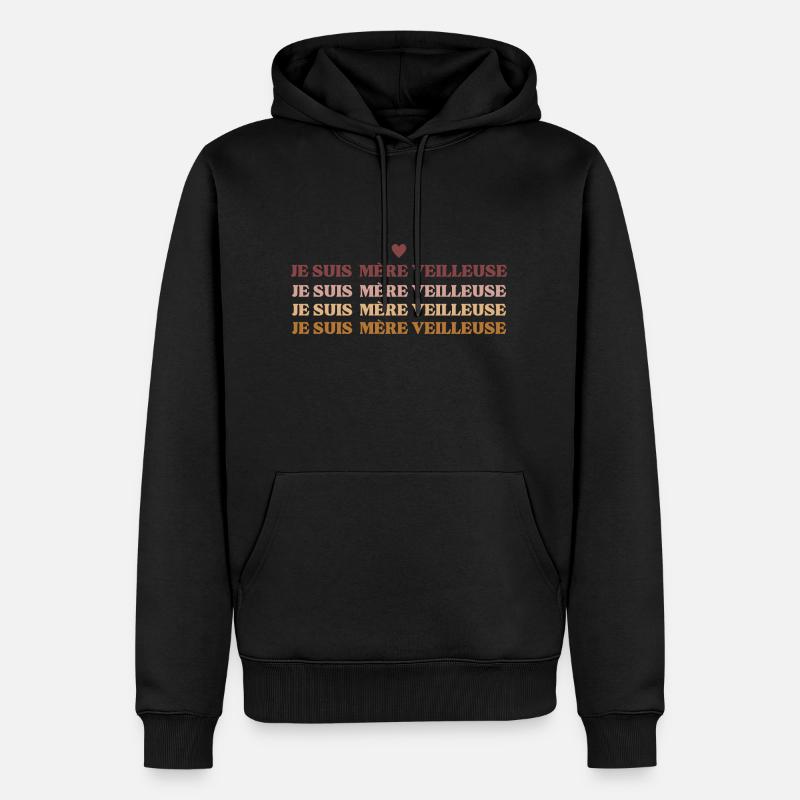 Ich bin eine Mutterwächterin - Männer Premium Bio Hoodie - Schwarz