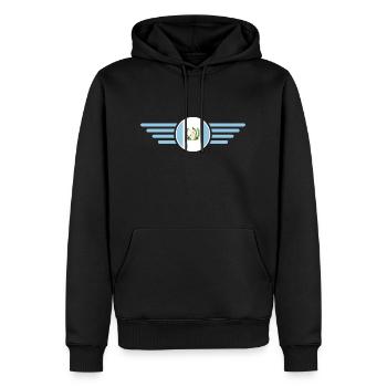 J’aime la Grèce, Style Design T-Shirt - Sweat à capuche Premium bio Homme - noir - Devant - Nico (187cm)