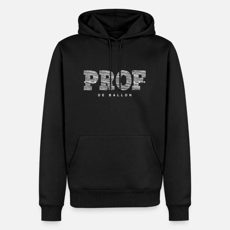 Prof de ballons - Sweat à capuche Premium bio Homme - noir