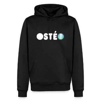 Osteo oder Osteopath - besonderes Osteogeschenk - Männer Premium Bio Hoodie - Schwarz - Vorne - Nico (187cm)
