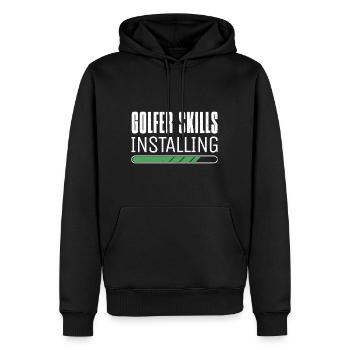 Golfspieler Golfen Golfer Skills Golf - Männer Premium Bio Hoodie - Schwarz - Vorne - Nico (187cm)