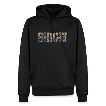 BIRGIT stars - Männer Premium Bio Hoodie - Schwarz - Vorne - Nico (187cm)