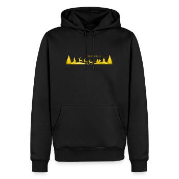 Das Beste Weihnachtsmotiv - Männer Premium Bio Hoodie - Schwarz - Vorne - Nico (187cm)