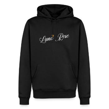 Luna Rose Nom pour Femme Enfant Tout-petit - Luna Rose - Sweat à capuche Premium bio Homme - noir - Devant - Nico (187cm)