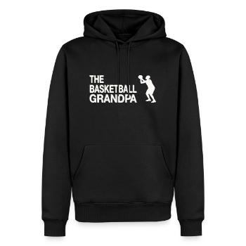 Grandpa Basketball - Men’s Premium Organic Hoodie - black - Front - Nico (187cm)