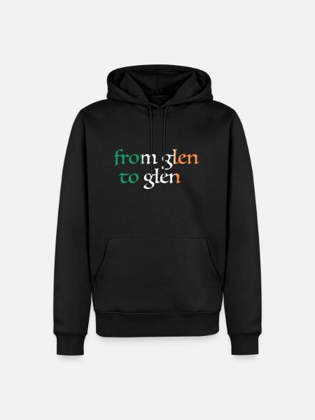 De Glen à Glen - Sweat à capuche Premium bio Homme - noir