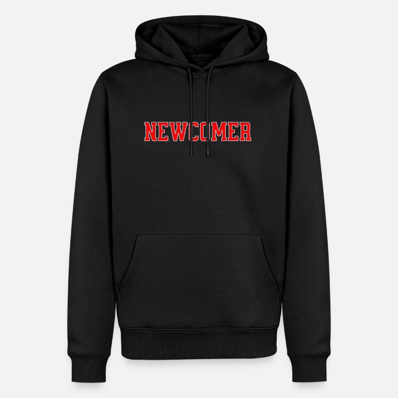 Newcomer - Männer Premium Bio Hoodie - Schwarz