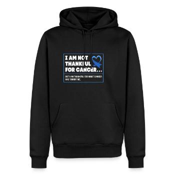 Colon, Cancer, Large Intestine - Men’s Premium Organic Hoodie - black - Front - Nico (187cm)