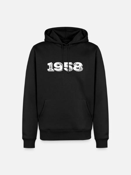 Birthday Gift 1958 - 1958 - Men’s Premium Organic Hoodie - black
