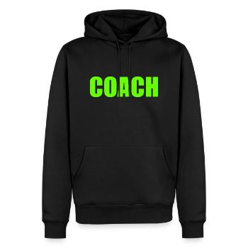 Coach - Sweat à capuche Premium bio Homme - noir - Devant - Nico (187cm)