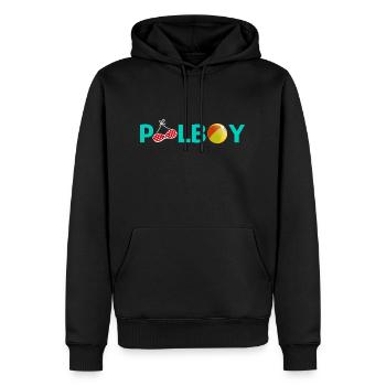Poolboy Schwimmen Bademeister - Männer Premium Bio Hoodie - Schwarz - Vorne - Nico (187cm)