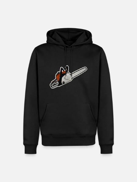 Chainsaw - Men’s Premium Organic Hoodie - black