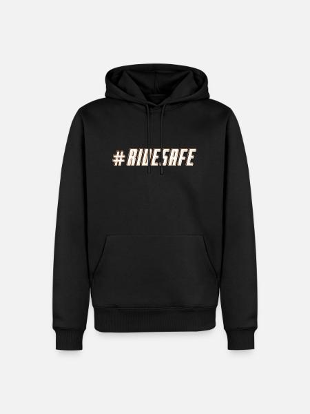 Ride Safe Biker - Männer Premium Bio Hoodie - Schwarz