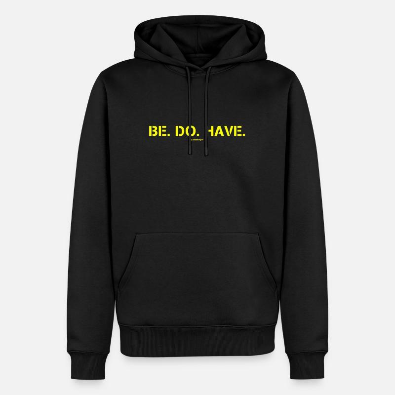 Être. Fol Propriété. - Sweat à capuche Premium bio Homme - noir