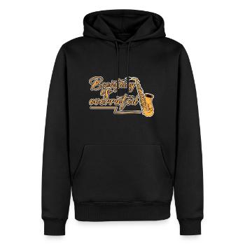 Breathing Is Overrated - Männer Premium Bio Hoodie - Schwarz - Vorne - Nico (187cm)