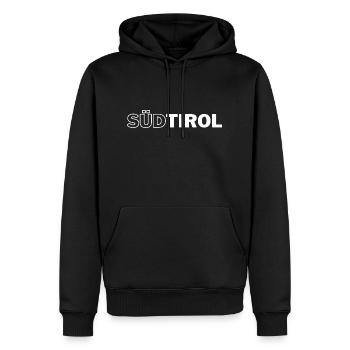 Tyrol du Sud - Sweat à capuche Premium bio Homme - noir - Devant - Nico (187cm)