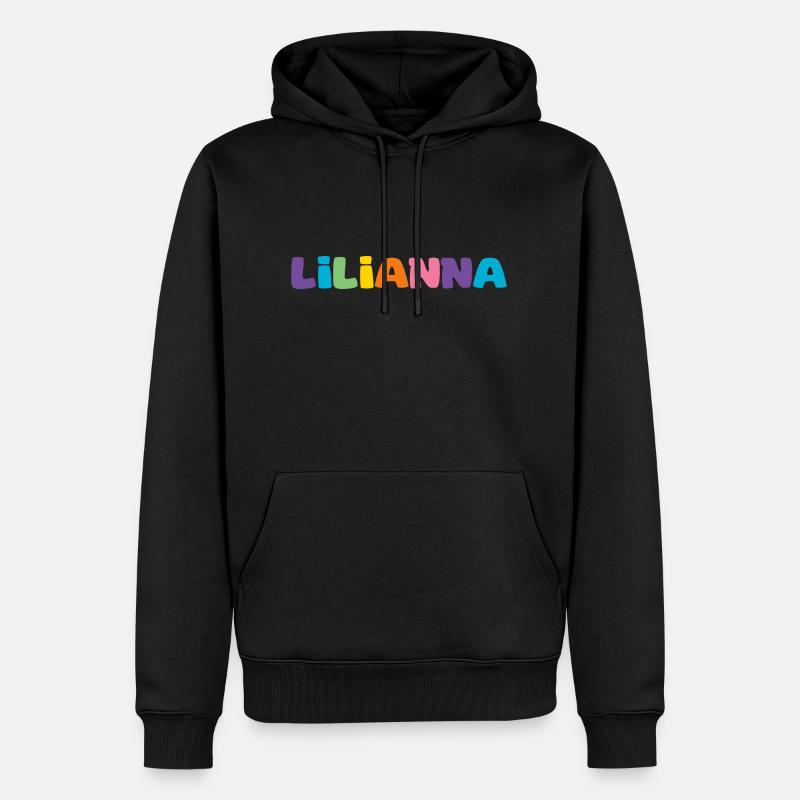 Nom - Lilianna - Sweat à capuche Premium bio Homme - noir