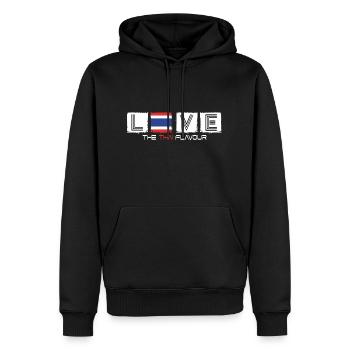 thaïlande thai love bangkok baht thaïlande drapeau - Sweat à capuche Premium bio Homme - noir - Devant - Nico (187cm)
