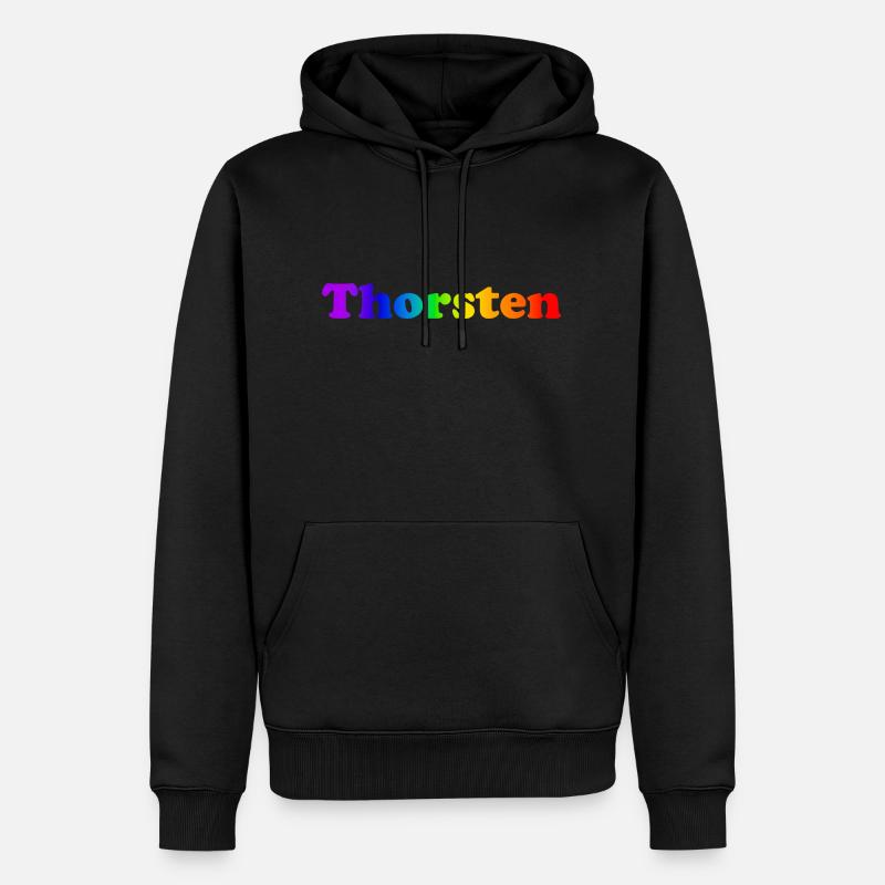 Thorsten - Sweat à capuche Premium bio Homme - noir