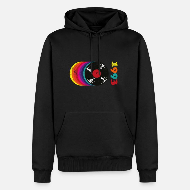1993 30e anniversaire - Sweat à capuche Premium bio Homme - noir