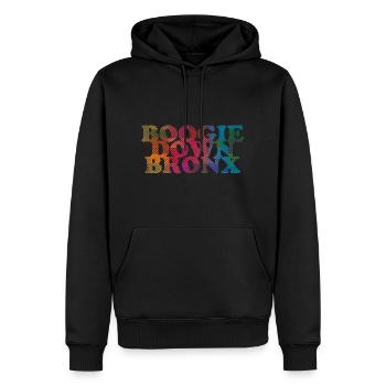 Boogie Down Bronx - Männer Premium Bio Hoodie - Schwarz - Vorne - Nico (187cm)