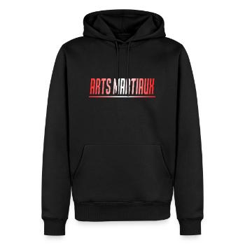 ARTS MARTIAUX CADEAU SPORT SUISSE - Sweat à capuche Premium bio Homme - noir - Devant - Nico (187cm)