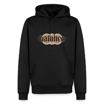 Yoga Schriftzug, Balance - Männer Premium Bio Hoodie - Schwarz - Vorne - Nico (187cm)