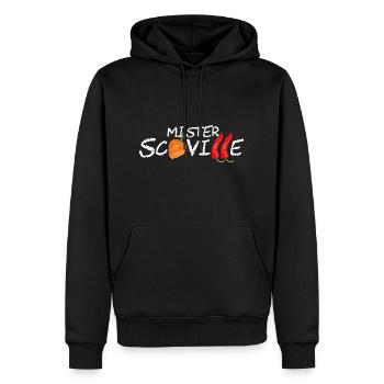 Chili T Shirt Mister Scoville - Männer Premium Bio Hoodie - Schwarz - Vorne - Nico (187cm)