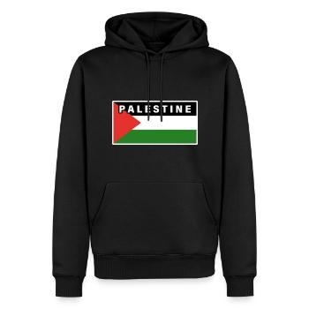 Flagge von Palästina - Männer Premium Bio Hoodie - Schwarz - Vorne - Nico (187cm)