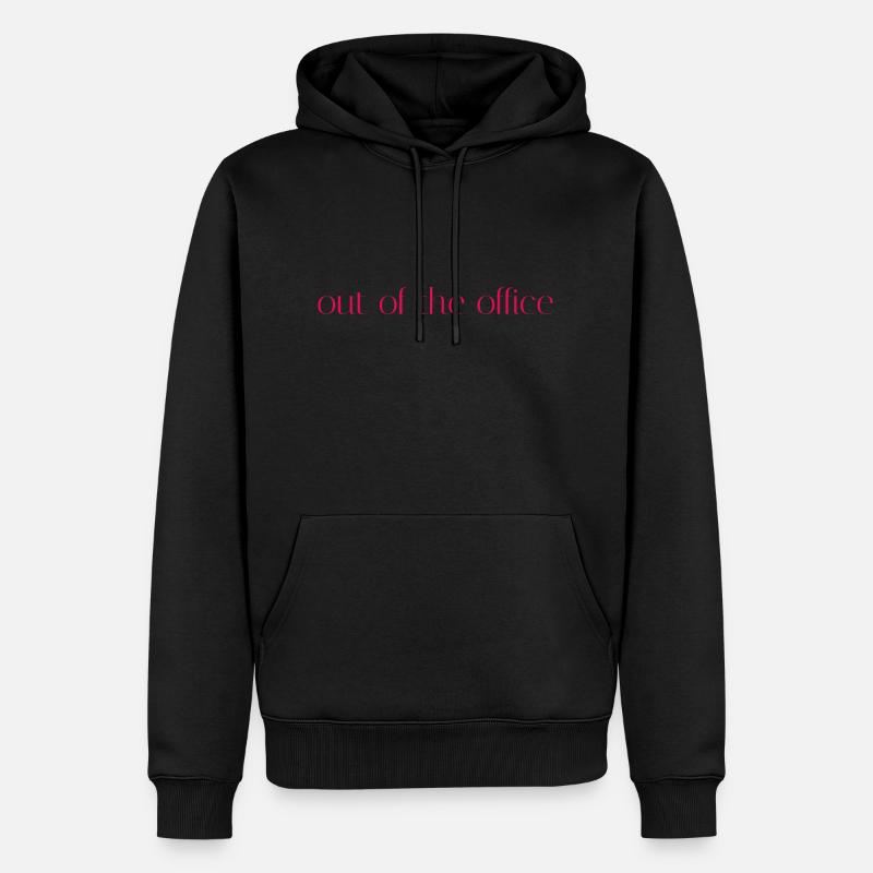Absent du bureau 3 - Sweat à capuche Premium bio Homme - noir