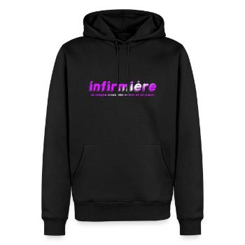 NURSE NURSE DOCTOR HUMOR DRÖLES 12 - Men’s Premium Organic Hoodie - black - Front - Nico (187cm)