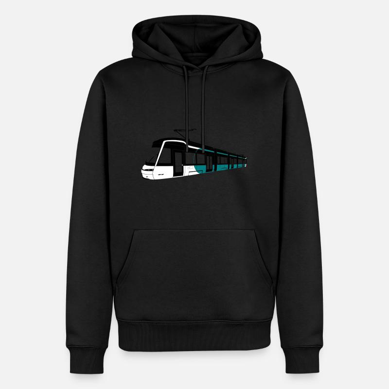 Tramway Jokeri 15 - Sweat à capuche Premium bio Homme - noir