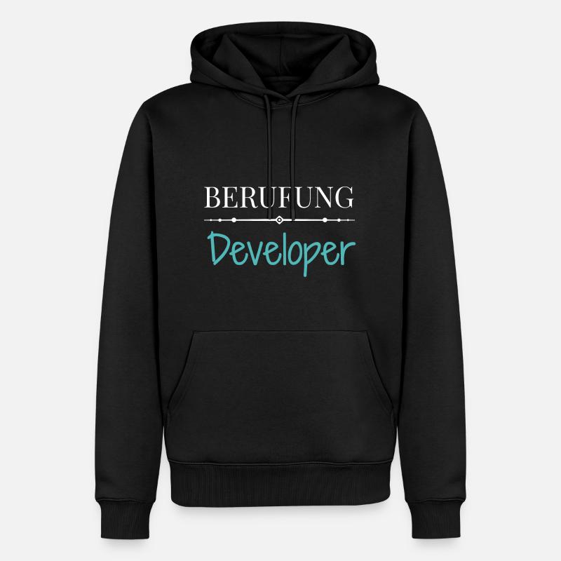 Berufung Developer - Lustige Sprüche - Männer Premium Bio Hoodie - Schwarz