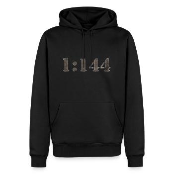 Maßstab 1:144 Modell Flugzeug Hemd Kampfflugzeug - Männer Premium Bio Hoodie - Schwarz - Vorne - Nico (187cm)