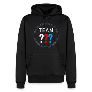 Die Drei ??? Team Drei Fragezeichen - Männer Premium Bio Hoodie - Schwarz - Vorne - Nico (187cm)